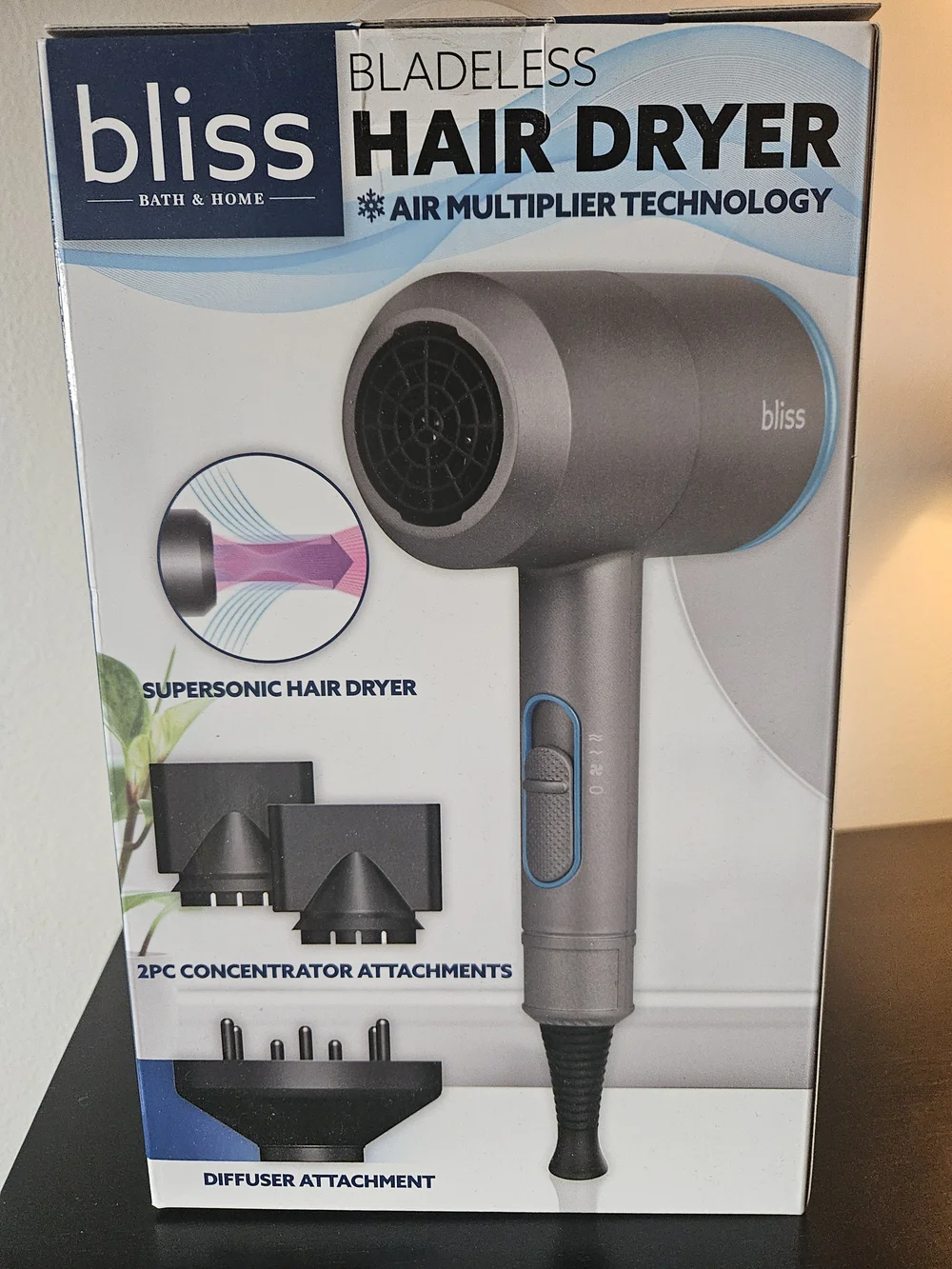 Brand new - Bliss Hair Dryer in Gray
